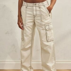 Stylish Cream Cargo Pants